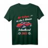 Kinder Schulkind 2023 T-Shirt mit Rennauto Motiv - Perfekt für Einschulung, Schulanfang & erste Klasse Jungen & Mädchen