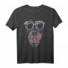 Buntes abstraktes Affen T-Shirt mit Brille – Exklusives Design für Affenliebhaber und auffällige Tierfans