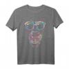 Buntes abstraktes Affen T-Shirt mit Brille – Exklusives Design für Affenliebhaber und auffällige Tierfans