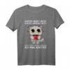 Kaffee Redet Nicht Kaffee Jammert Nicht Büro Katze Spruch T-Shirt – Lustiges Kaffee-Shirt für Büro, Kaffeeliebhaber & Kollegen