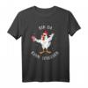 Lustiges Huhn Bin da kann losgehen Party T-Shirt – Perfekt als Geschenk für Tierliebhaber, Freunde und Familie zu Geburtstag, Muttertag oder Kinderparty