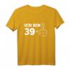 39+1 Geschenk für Männer zum HapDeer - Lustiges Stinkefinger T-Shirt mit Spruch für Freizeit & Alltag
