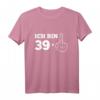 39+1 Geschenk für Männer zum HapDeer - Lustiges Stinkefinger T-Shirt mit Spruch für Freizeit & Alltag