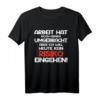 Arbeit kein Risiko - Ironie Sprüche Büro lustiges Männer T-Shirt für humorvolle Kollegen und Arbeitstage