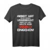 Arbeit kein Risiko - Ironie Sprüche Büro lustiges Männer T-Shirt für humorvolle Kollegen und Arbeitstage