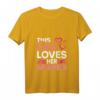 Damen Dieses Mädchen Liebt Ihre Simson-S51 Moped T-Shirt mit V-Ausschnitt – Coole Geschenkidee für junge Mopedfans, Geburtstags- und Vatertagsgeschenk