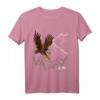 Mountain Adler-Aufdruck Langarmshirt mit Bergtier- und Vogeldesign – Klassisch geschnitten, langlebig mit doppeltem Saum für Naturliebhaber