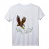 Mountain Adler-Aufdruck Langarmshirt mit Bergtier- und Vogeldesign – Klassisch geschnitten, langlebig mit doppeltem Saum für Naturliebhaber