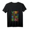Damen Buntes Verfickte Scheiße T-Shirt mit V-Ausschnitt – Provokantes Spruchdesign für Humorliebhaber, perfekte Geschenkidee für Geburtstag & Weihnachten
