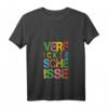 Damen Buntes Verfickte Scheiße T-Shirt mit V-Ausschnitt – Provokantes Spruchdesign für Humorliebhaber, perfekte Geschenkidee für Geburtstag & Weihnachten