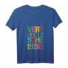 Damen Buntes Verfickte Scheiße T-Shirt mit V-Ausschnitt – Provokantes Spruchdesign für Humorliebhaber, perfekte Geschenkidee für Geburtstag & Weihnachten