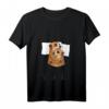 Damen Offizielles Schlafshirt mit Erdmännchen Motiv – Bequemes V-Ausschnitt Nachtshirt für Tierliebhaber, Morgenmuffel & Lustige Schlafkleidung