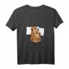 Damen Offizielles Schlafshirt mit Erdmännchen Motiv – Bequemes V-Ausschnitt Nachtshirt für Tierliebhaber, Morgenmuffel & Lustige Schlafkleidung