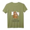 Damen Offizielles Schlafshirt mit Erdmännchen Motiv – Bequemes V-Ausschnitt Nachtshirt für Tierliebhaber, Morgenmuffel & Lustige Schlafkleidung