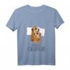 Damen Offizielles Schlafshirt mit Erdmännchen Motiv – Bequemes V-Ausschnitt Nachtshirt für Tierliebhaber, Morgenmuffel & Lustige Schlafkleidung