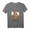 Damen Offizielles Schlafshirt mit Erdmännchen Motiv – Bequemes V-Ausschnitt Nachtshirt für Tierliebhaber, Morgenmuffel & Lustige Schlafkleidung