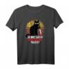 Lustiges Katzen mit Messer T-Shirt - Humorvolles Halloween-Statement-Shirt für Katzenliebhaber und Grusel-Fans