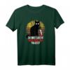 Lustiges Katzen mit Messer T-Shirt - Humorvolles Halloween-Statement-Shirt für Katzenliebhaber und Grusel-Fans