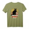 Lustiges Katzen mit Messer T-Shirt - Humorvolles Halloween-Statement-Shirt für Katzenliebhaber und Grusel-Fans