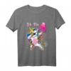 Kinder Ich Bin 4 Geburtstagsshirt mit Einhorn - Buntes Rainbow Dabbing Unicorn T-Shirt für Mädchen, perfekt für 4. Geburtstagsfeiern