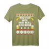 Herren HoHoHo hol mir mal ein Bier Ugly Christmas T-Shirt – Lustiges Weihnachtsmotiv mit Rentier, Tannenbaum & Schneemann, perfektes Geschenk für Vater & Bierliebhaber