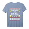 Herren HoHoHo hol mir mal ein Bier Ugly Christmas T-Shirt – Lustiges Weihnachtsmotiv mit Rentier, Tannenbaum & Schneemann, perfektes Geschenk für Vater & Bierliebhaber