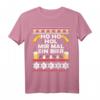 Herren HoHoHo hol mir mal ein Bier Ugly Christmas T-Shirt – Lustiges Weihnachtsmotiv mit Rentier, Tannenbaum & Schneemann, perfektes Geschenk für Vater & Bierliebhaber