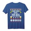 Herren HoHoHo hol mir mal ein Bier Ugly Christmas T-Shirt – Lustiges Weihnachtsmotiv mit Rentier, Tannenbaum & Schneemann, perfektes Geschenk für Vater & Bierliebhaber
