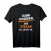 Lustiges Stefan T-Shirt mit Spruch 'Kann losgehen' – Personalisiertes Fun Shirt für Männer mit Namen