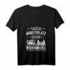 Damen T-Shirt mit Spruch 'Tausche Arbeitsplatz gegen Wohnmobil' – Perfekt für Camping-Opa, Oma und Wohnmobil Fans