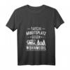 Damen T-Shirt mit Spruch 'Tausche Arbeitsplatz gegen Wohnmobil' – Perfekt für Camping-Opa, Oma und Wohnmobil Fans