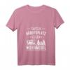Damen T-Shirt mit Spruch 'Tausche Arbeitsplatz gegen Wohnmobil' – Perfekt für Camping-Opa, Oma und Wohnmobil Fans