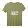 Damen T-Shirt 'Tschüss Niveau bis Montag' mit V-Ausschnitt – Lustiges Wochenend-Motiv für entspannte Tage