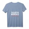 Damen T-Shirt 'Tschüss Niveau bis Montag' mit V-Ausschnitt – Lustiges Wochenend-Motiv für entspannte Tage