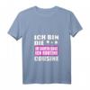 Damen Fun T-Shirt mit Spruch 'Ich bin die im Saufen habe ich Routine Cousine' – Lustiges Outfit für Partys, Freunde & Büro-Humor