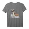No ProblLama Hipster T-Shirt mit Faultier und Lama Motiv - Lustiges Geschenk für Lama- und Faultier-Fans