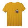 Katze in Brusttasche mit Messer Halloween Crazy Cat Knife T-Shirt – Lustiges Katzenmotiv für Katzenliebhaber und Horror-Fans zu Halloween, Geburtstag & Weihnachten