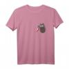 Katze in Brusttasche mit Messer Halloween Crazy Cat Knife T-Shirt – Lustiges Katzenmotiv für Katzenliebhaber und Horror-Fans zu Halloween, Geburtstag & Weihnachten