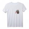 Katze in Brusttasche mit Messer Halloween Crazy Cat Knife T-Shirt – Lustiges Katzenmotiv für Katzenliebhaber und Horror-Fans zu Halloween, Geburtstag & Weihnachten