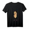 Lustiges Damen Erdnuss Kinder T-Shirt mit V-Ausschnitt – Niedliches Design für Erdnuss-Fans und Kinder