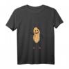Lustiges Damen Erdnuss Kinder T-Shirt mit V-Ausschnitt – Niedliches Design für Erdnuss-Fans und Kinder