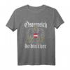 Österreich Do Bin I Her T-Shirt mit Flagge & Wappen - Österreich Fanartikel für Urlauber und Heimatverbundene