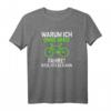 Anti Ebike Warum ich ohne Akku fahre T-Shirt – Grünes Rennrad Design für Fahrradfahrer ohne Motor & Akku