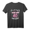 So Gut Kann Man Mit 40 Aussehen - Lustiges Vintage T-Shirt mit Herzmotiv zum HapDeer für Damen und Frauen