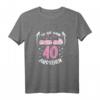 So Gut Kann Man Mit 40 Aussehen - Lustiges Vintage T-Shirt mit Herzmotiv zum HapDeer für Damen und Frauen