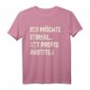 Ich Möchte Einmal Mit Profis Arbeiten T-Shirt – Lustiges Baustellen Motiv für Handwerker, Bauarbeiter & Meister als Geschenk