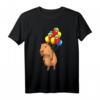 Capybara Wasserschwein T-Shirt mit Luftballons - Lustiges Tiermotiv für Tierliebhaber, Kinder & Erwachsene