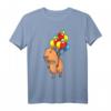 Capybara Wasserschwein T-Shirt mit Luftballons - Lustiges Tiermotiv für Tierliebhaber, Kinder & Erwachsene