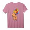 Capybara Wasserschwein T-Shirt mit Luftballons - Lustiges Tiermotiv für Tierliebhaber, Kinder & Erwachsene