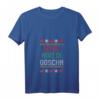 Damen Weihnachts T-Shirt Ho Hoit Die Goschn - Lustiges Ugly Christmas V-Ausschnitt Shirt für Weihnachtsmarkt und Festlichkeiten